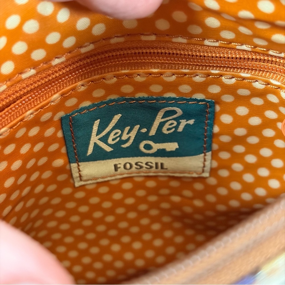 Fossil Key-Per Colorful Coated Canvas Crossbody Bag - Picture 5 of 9